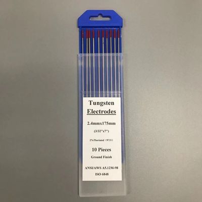 2.4mm*175mm WT20 électrodes de tungstène pour la torche de soudage TIG