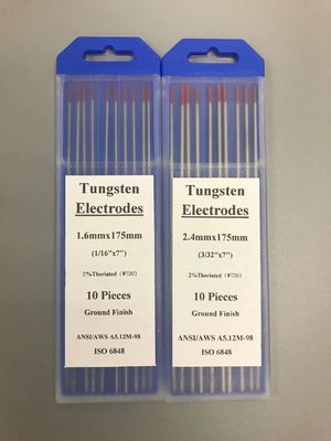 2.4mm*175mm WT20 électrodes de tungstène pour la torche de soudage TIG