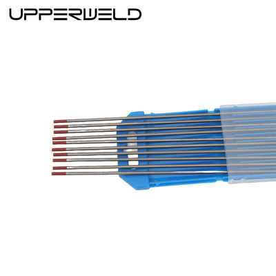 WT20 électrode de soudage à tiges de tungstène thorié rouge supérieure pour l'acier au carbone et l'acier inoxydable