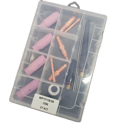 WP17 supérieur 18 26-10N 17Kit Lentille à gaz Alumine buse arrière tasse TIG soudage accessoires kit refroidissement à l'air
