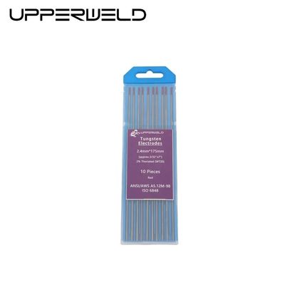 WT20 électrodes de tungstène pour soudage TIG 2% Thoriated Rouge 10-Pack 175 2,4 mm 3/32 pouces