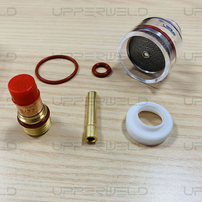 Kit de torche de soudage TIG, nozzle en verre en caoutchouc de cuivre WP9/20 Ensemble de 7 pour toutes les séries WP-9/20/25
