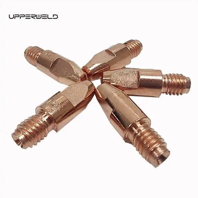 Pointe de contact de la torche MIG métallique pour les consommables de soudage de matériaux CRZR UPPERWELD M6 28 mm