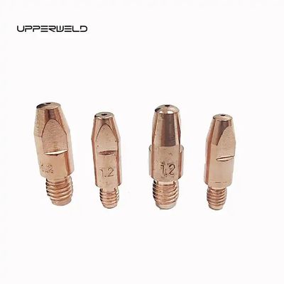 Pointe de contact de la torche MIG métallique pour les consommables de soudage de matériaux CRZR UPPERWELD M6 28 mm