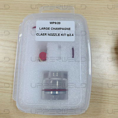 Kit de torche de soudage TIG, nozzle en verre en caoutchouc de cuivre WP9/20 Ensemble de 7 pour toutes les séries WP-9/20/25