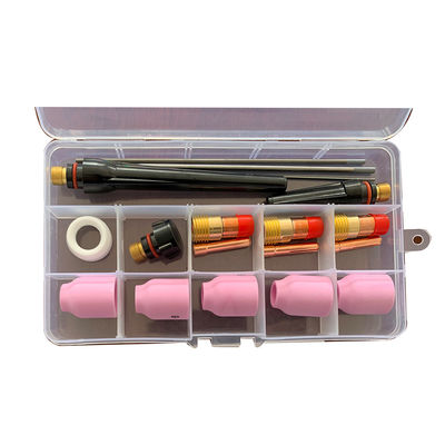 WP17 18 26 -53N 18KITS Kit de tasse en verre céramique Facile à utiliser Torche de soudage Lentille à gaz Collecte