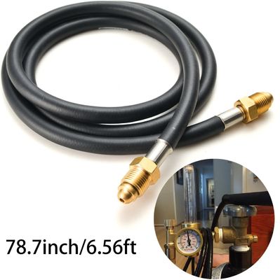 NBR Mig Tig 12' tuyau de soudage au gaz inerte 5/8&quot; UNF-18RH tuyau régulateur de débit du compteur de gaz mixte au CO2