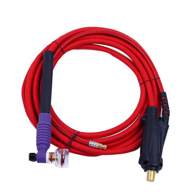 Torche de soudage TIG refroidie à l'air par tuyau rouge de 200 mm de longueur avec connecteur d'allumage électronique
