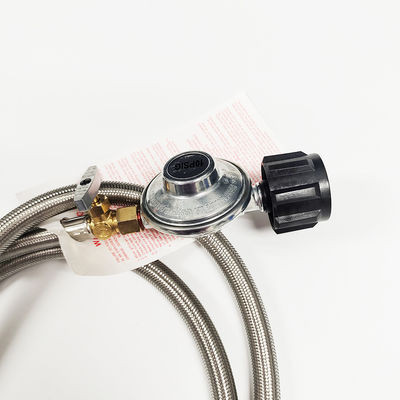 Régulateur de brûleur à propane à basse pression en argent pour chauffe-gril à gaz