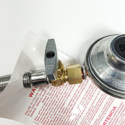 Régulateur de brûleur à propane à basse pression en argent pour chauffe-gril à gaz