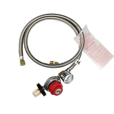 tuyau régulateur de réservoir de propane à longue durée de vie pour lampe de soudage en argent avec manomètre