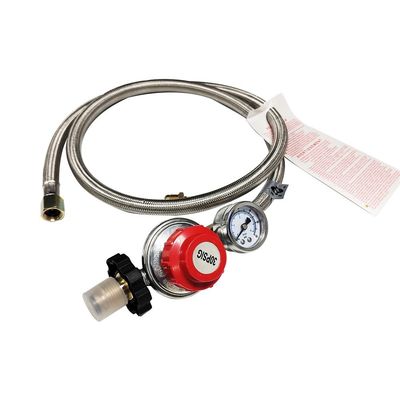 tuyau régulateur de réservoir de propane à longue durée de vie pour lampe de soudage en argent avec manomètre