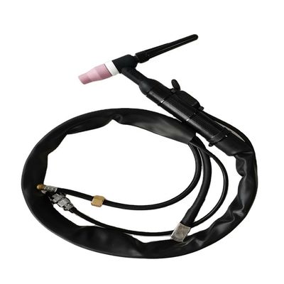 WT-17 10-25EU haut Gas Argon Tig Torch Pistolet de soudage refroidi à l'air pour le soudage des métaux Noir Rouge
