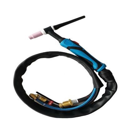 WT-17 10-25EU haut Gas Argon Tig Torch Pistolet de soudage refroidi à l'air pour le soudage des métaux Noir Rouge