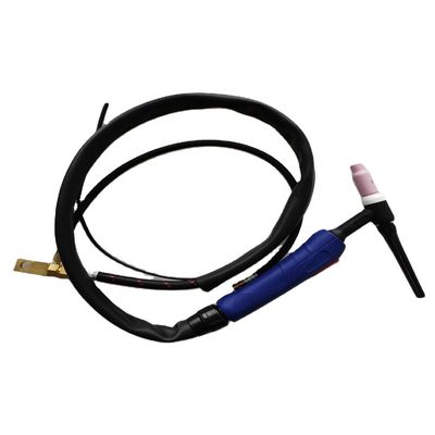 WT-17 10-25EU haut Gas Argon Tig Torch Pistolet de soudage refroidi à l'air pour le soudage des métaux Noir Rouge