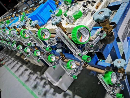 Un seul débitmètre pour régulateur d'argon-azote