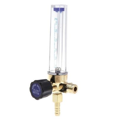 1/4 pouce Femme connexion d'entrée de flamme régulateur d'azote indicateur de débit laiton jaune climatisation