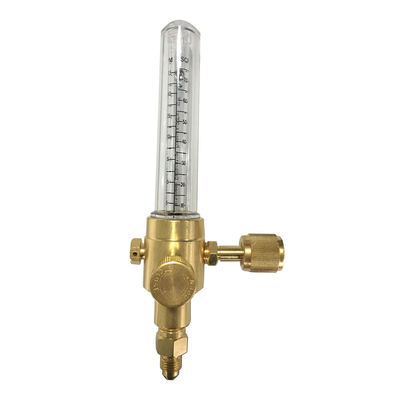 1/4 pouce Femme connexion d'entrée de flamme régulateur d'azote indicateur de débit laiton jaune climatisation