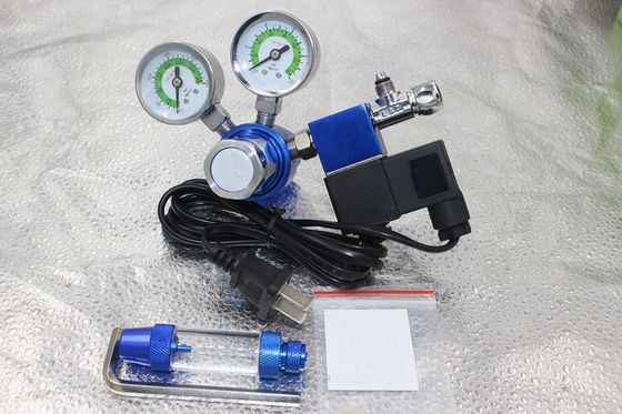 W21.8 G5/8 fil régulateur de CO2 pour aquariums avec soupape électromagnétique