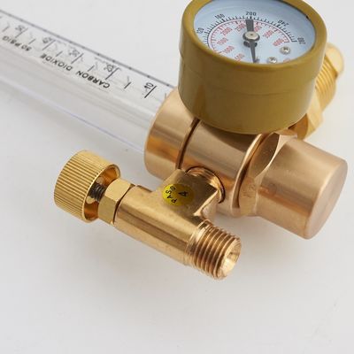 Argon régulateur à double sortie de réduction de gaz à haute pression, débitmètre pour le contrôle de l'air CO2