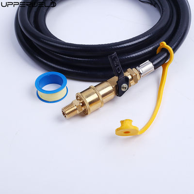 Couper le tuyau de raccordement rapide à propane supérieur avec des raccords de barbecue et de gaz naturel