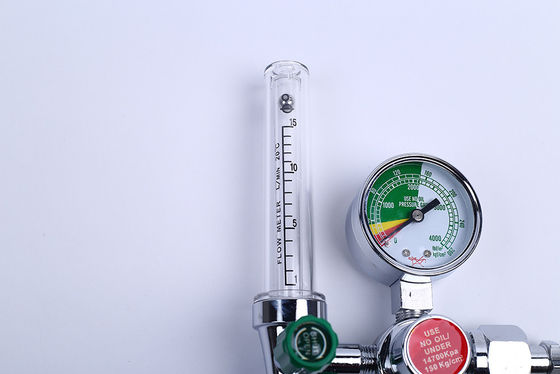 Mètre de débit de gaz d'oxygène médical avec régulateur de soupape réductrice de haute pression et de sécurité