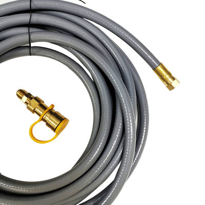 Tuyau de gaz naturel en acier inoxydable de 12 pieds 1/2 pouces pour le chauffage de patio de barbecue