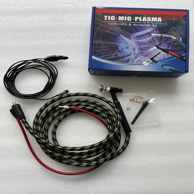 Tête de torche flexible 10-25EU Plug TIG ensemble de soudage avec câble 4M connecteur à 5 pôles 150A
