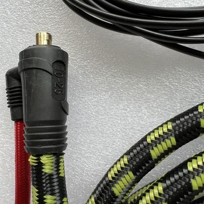 Tête de torche flexible 10-25EU Plug TIG ensemble de soudage avec câble 4M connecteur à 5 pôles 150A