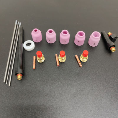 18pcs de nozzle d'aluminium corps électrode isolant TIG soudage torche