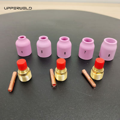18pcs de nozzle d'aluminium corps électrode isolant TIG soudage torche