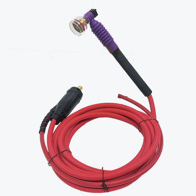 WT125F Torche de soudage TIG avec tasse en verre câble rouge et lentille à gaz