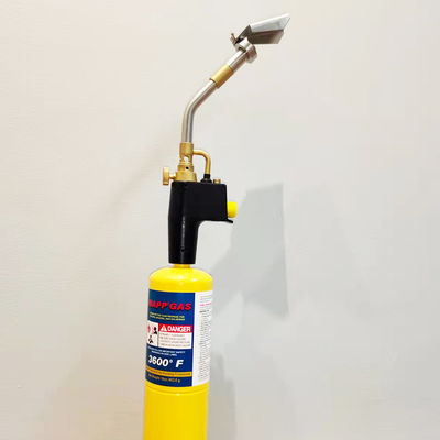 Torche de chauffage pour cuisine de camping en plein air avec anneau MAPP au propane en argent