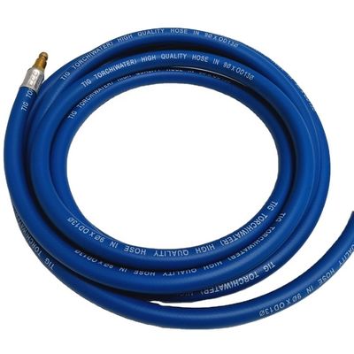 Tig soudage tuyau de refroidissement par eau câble de puissance supérieur Tig torche avec tuyau bleu en 9 * 0D13