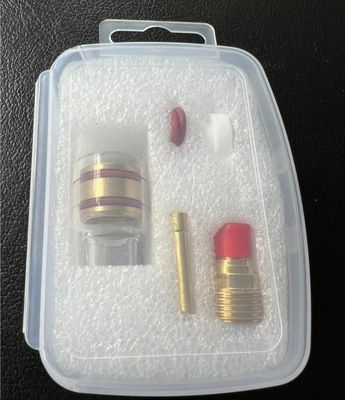 53GQ Adaptateur de lentille à gaz Coude Collet TIG Kit de consommables de soudage pour une meilleure couverture du gaz