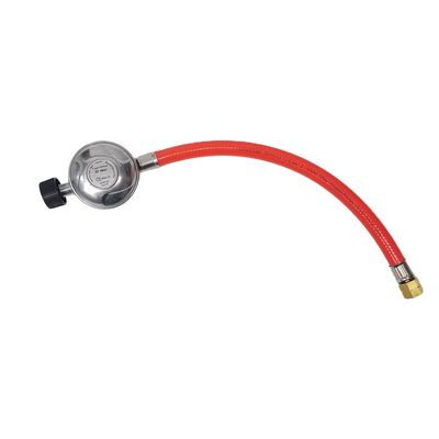 L'Allemagne soudage de tuyau de gaz liquéfié de 8 mm avec 7/16''-28' UNEF 30mbar pression de sortie et couleur rouge