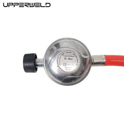 L'Allemagne soudage de tuyau de gaz liquéfié de 8 mm avec 7/16''-28' UNEF 30mbar pression de sortie et couleur rouge