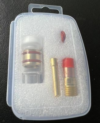TIG accessoires Kit de buse transparente 53GQ Adaptateur de lentille à gaz Collet de coin pour le soudage transparent