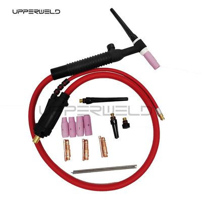 Pièces de lampe de soudage à refroidissement par air WP26 TIG pour longueur de câble de 4 m et corps de tête flexible