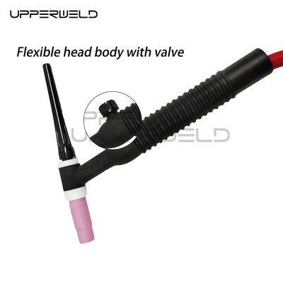 Pièces de lampe de soudage à refroidissement par air WP26 TIG pour longueur de câble de 4 m et corps de tête flexible