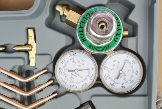 Régulateur de gaz d'acétylène d'oxygène de la soudure de la torche de coupe en laiton avec tuyau jumeau de 15 pieds
