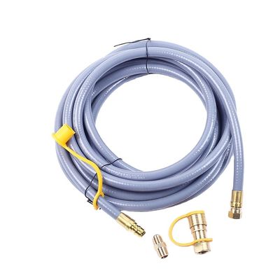 10/12/24 pieds tuyau à gaz naturel avec raccords de connexion rapide pour chauffage de cheminée de gril