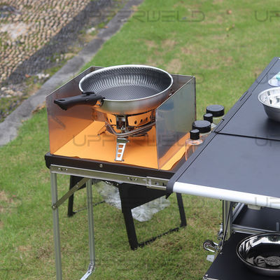 Table de camping en aluminium multifonctionnelle pour cuisiner facilement et faire du barbecue en plein air
