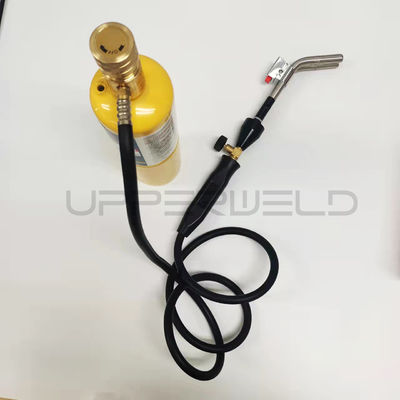 Soutien personnalisé Poussez le bouton d'allumage Mapp Gas Propane Brazing Torch avec deux brûleurs OEM