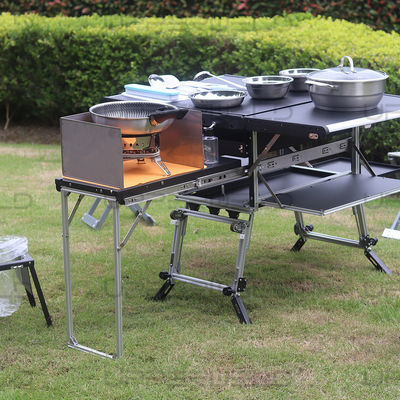 Table de cuisine de camping de design moderne avec rangement Armoire Boîte de papier blanc Méthode de colis
