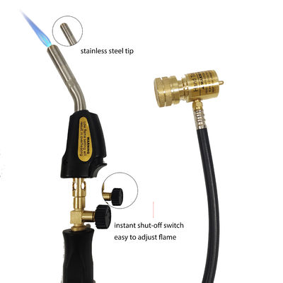 OEM réglable contrôle de la flamme Mapp Propane Torche avec déclencheur d'auto-allumage et tuyau de 1,5 m