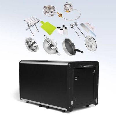 Table de camping pliable en acier inoxydable en aluminium pour cuisine portable dans la voiture ou la maison