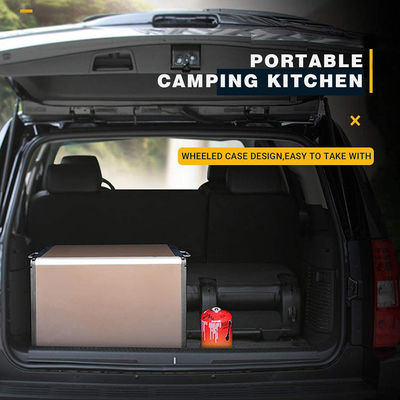Cuisine de camping en plein air Table pliante en aluminium pour camping-car