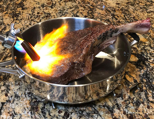 Support personnalisé ODM pour 2 " 2 " raccordement de torche de chauffage butane et propane compatible