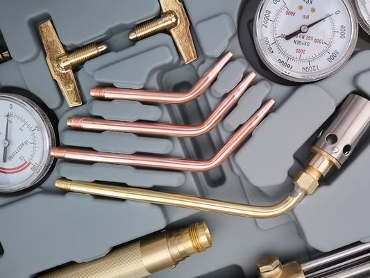 Régulateur de gaz d'acétylène d'oxygène avec double tuyau et buse de coupe